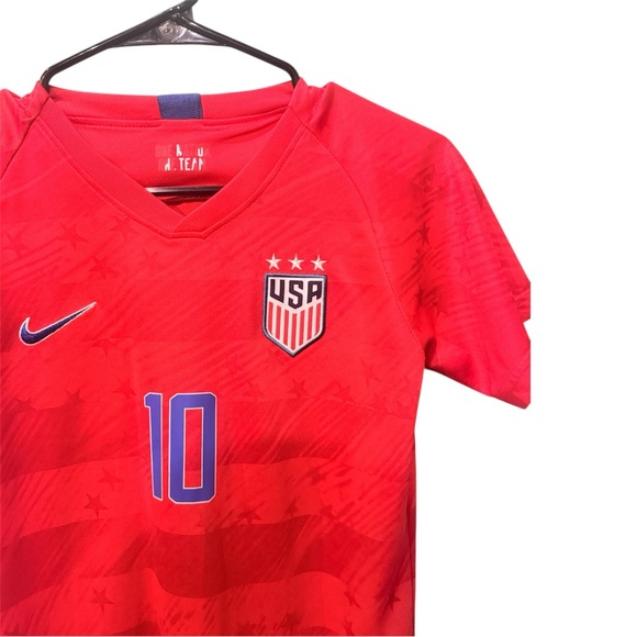 Nike 2019 Team USA Vaporknit #10 Christian Pulisic Jersey Size Youth Small - Picture 3 of 5